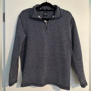 GAP Quarter Zip Pullover Medium Blue